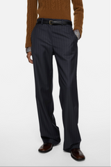 PINSTRIPE WOOL TROUSERS