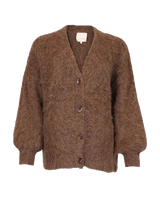 Hairy Knit V-Neck Jacket