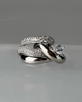 Wave Pear Ring