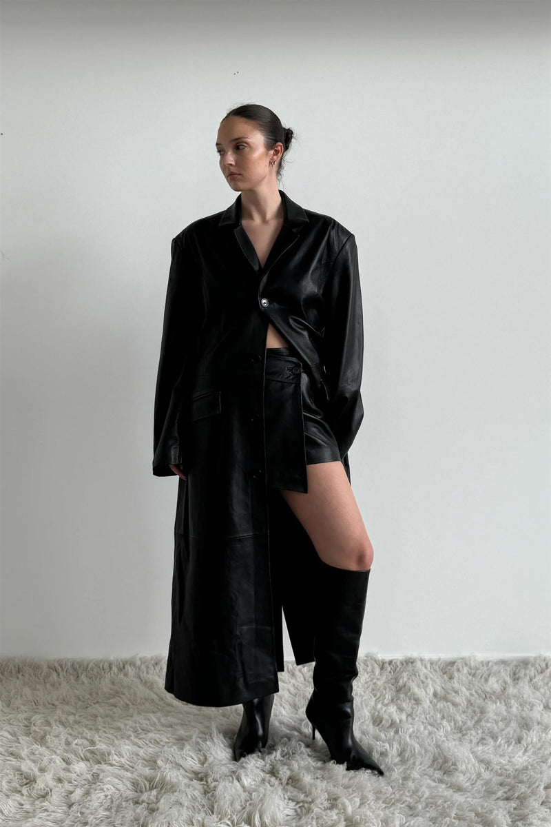 Rue Skirt leather