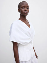 Poplin V-Neck Top