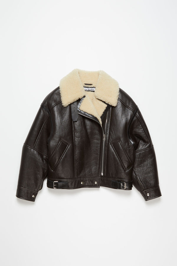 LEATHER SHEARLING JACKET