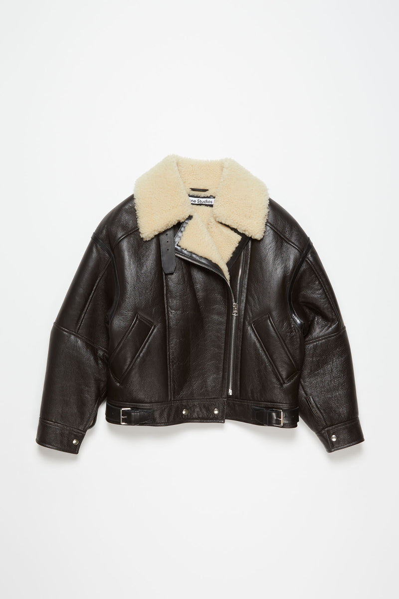 LEATHER SHEARLING JACKET