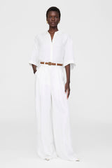 Lou Trouser - Ivory Linen Blend