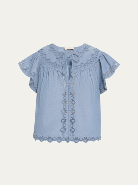 Effie Flutter Sleeve Top
