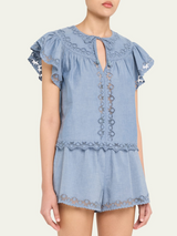 Effie Flutter Sleeve Top