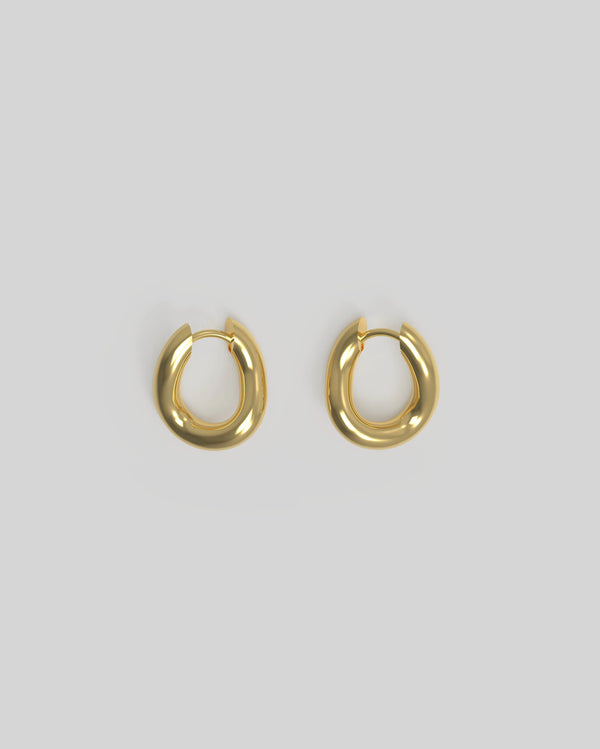 18K Thorn Hoop Tiny Plated