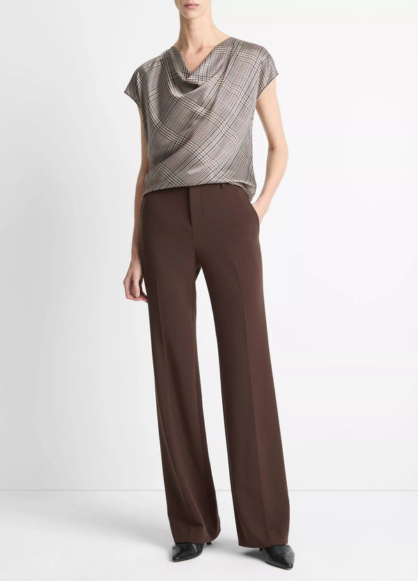 MID RISE TAILORED FLARE PANT