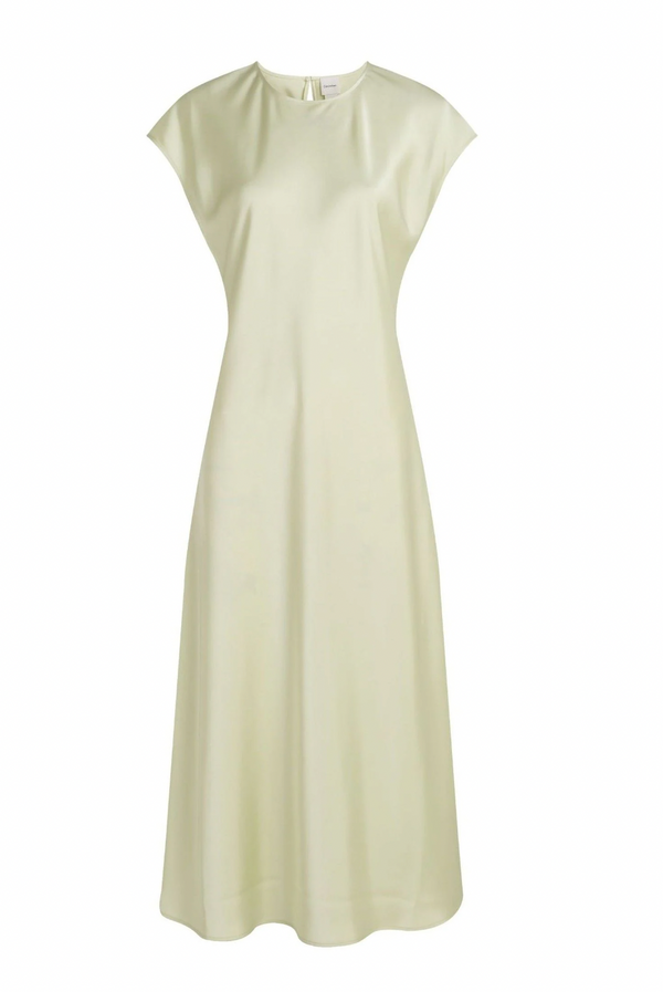 MATTE SHINE SATIN SHEATH DRESS