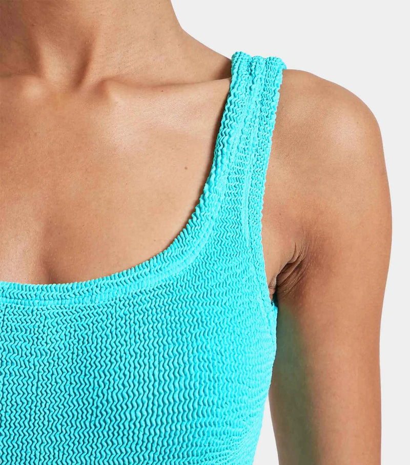 Square Neck Swim Crinkle