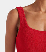 Square Neck Swim Crinkle