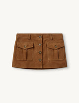 Suede Mini Skirt