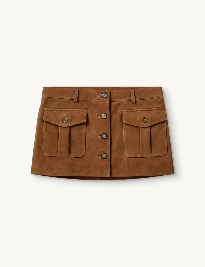 Suede Mini Skirt