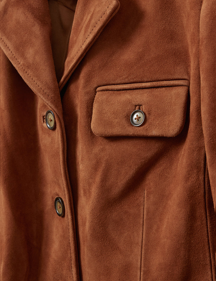 Suede Fitted Jacket