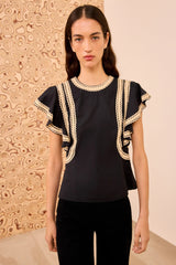 Anora Flutter Sleeve Top