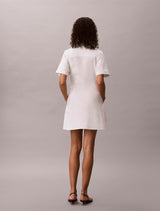 Cotton Poplin Mini Shirt Dress