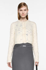 Bow Wool Cardigan