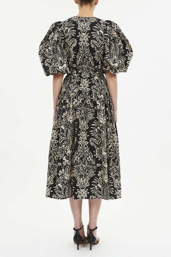 Harriet Puff Sleeve Midi Dress
