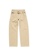 TWILL TROUSERS WITH BELT