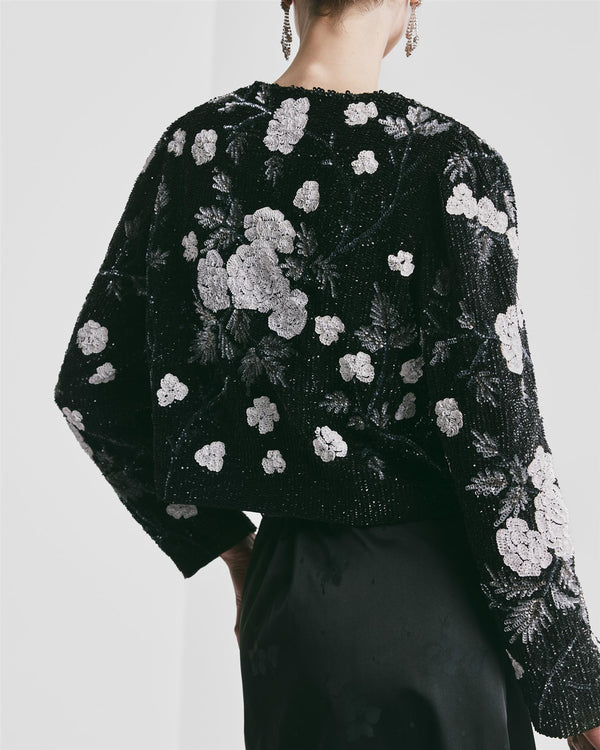 Beaded Cropped Jacket