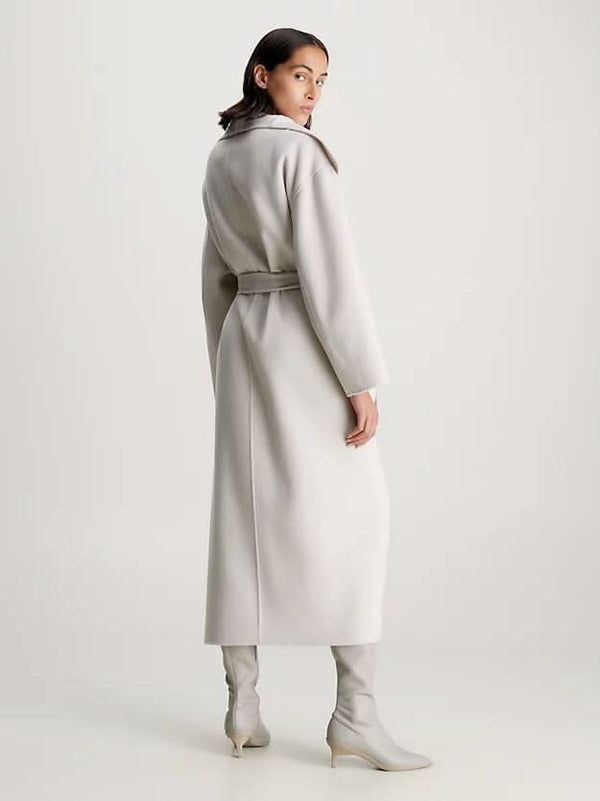 DF WOOL FUNNEL NECK COAT