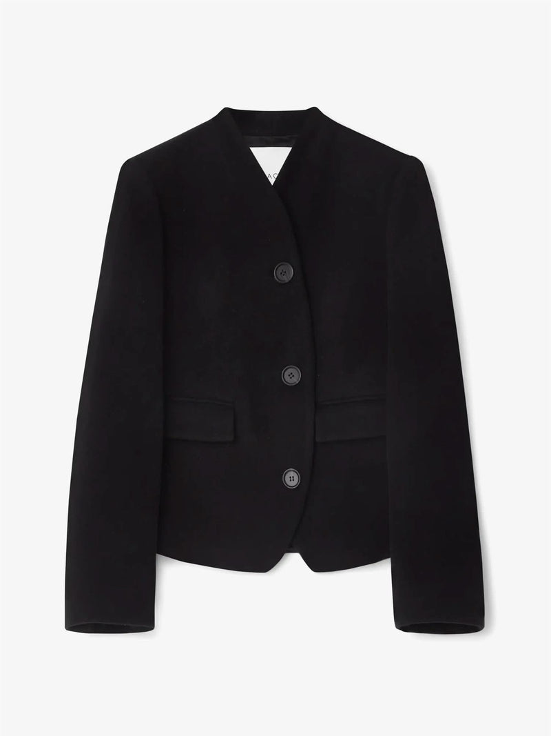 Short curved jacket