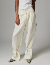 Belle Trousers - Contrast Linen