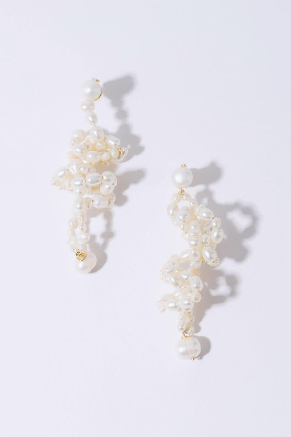 White Lotus Earrings