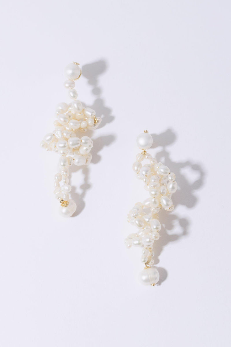 White Lotus Earrings