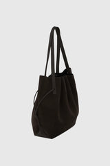 SCALLOP TOTE SUEDE