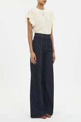 The Bianca Wide Leg Seamed Jean