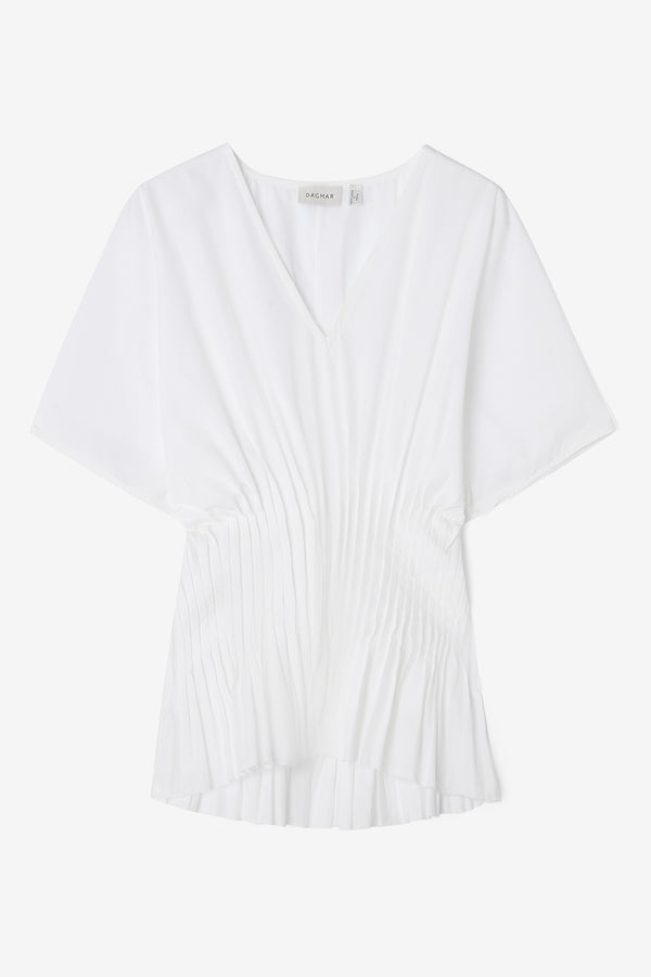 Poplin V-Neck Top