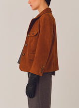 Suede Fitted Jacket