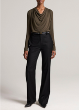 Simone Mid-Rise Flannel Pant