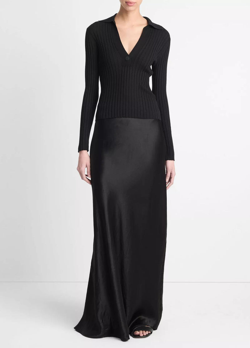 Satin Maxi Skirt