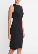 SEAMED FRONT SHEATH DRESS