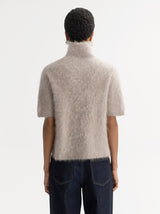 Brushed Short Sleeve Turtleneck