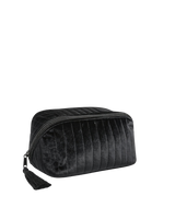 Medium Soft Padded Velour Clam Toalettmappe