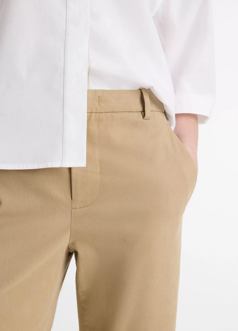 Mid-Rise Italian Stretch-Cotton Chino Pant