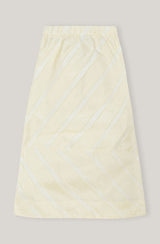 Stripe Tafetta Maxi Skirt