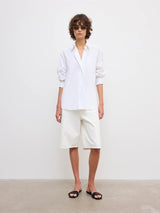 Asymmetric Linen Shirt
