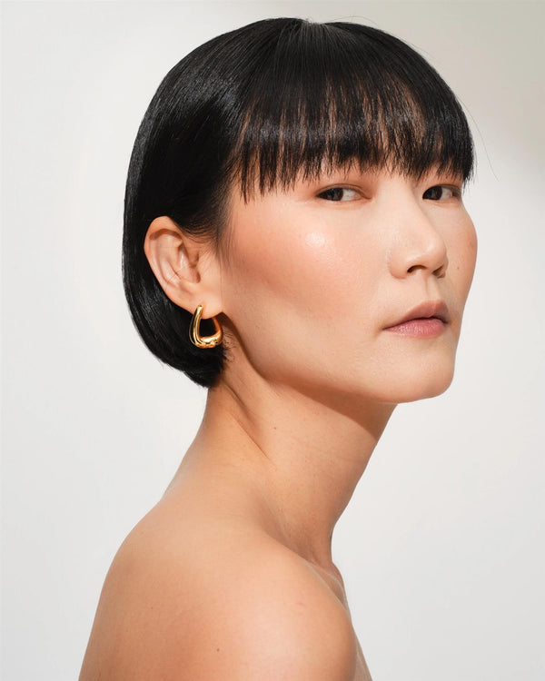 Twist Hoops Gold