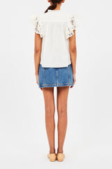 Jolie Flutter Sleeve Top