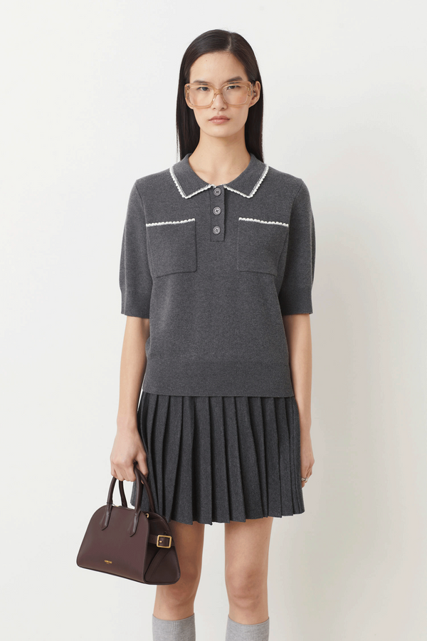 Polka Polo Sweater