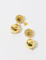 Gold Sphere Studs