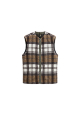 Woolrich Waxed Coat i olivengrønn med mørk krage, sett forfra.