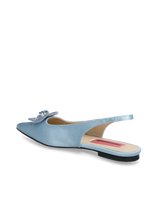 Fiona Satin Crystal Flats