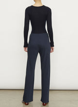 High Waisted Crepe Bias Pant