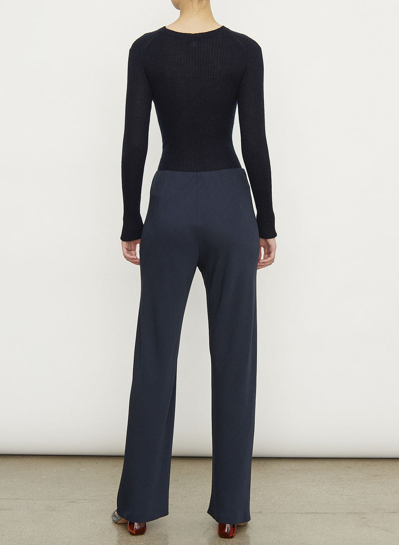 High Waisted Crepe Bias Pant