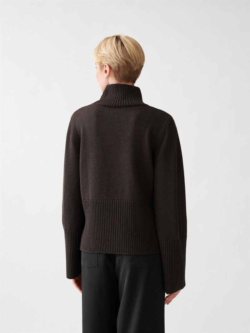 High Neck Wool Sweater